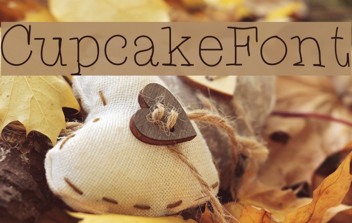 CupcakeFont Font examples