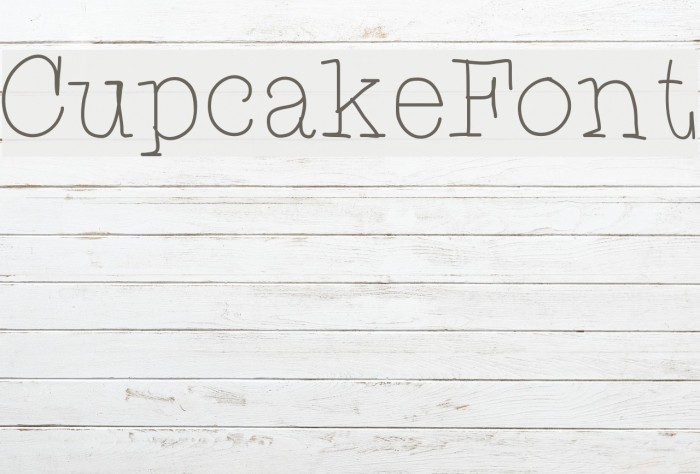CupcakeFont Font examples