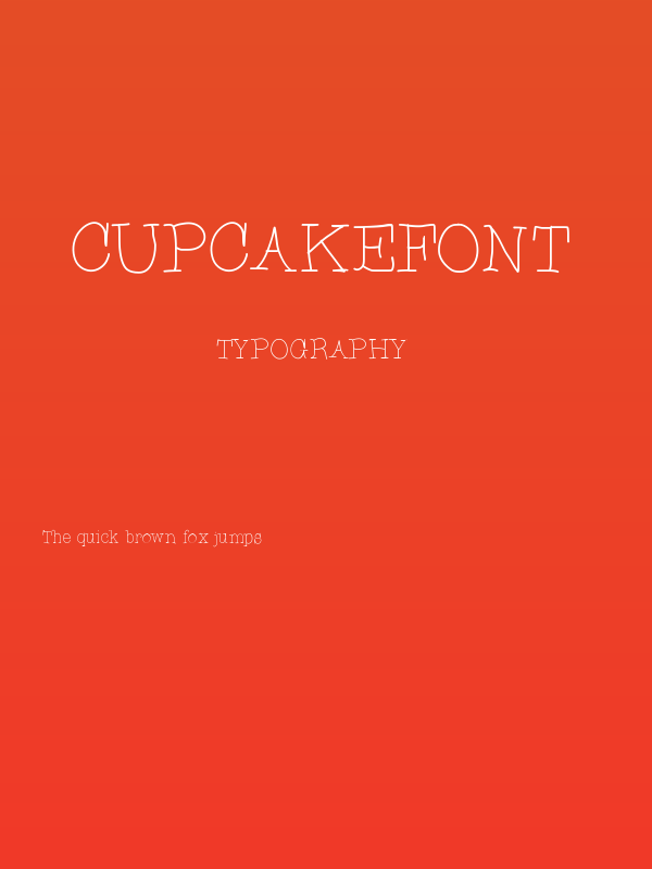 CupcakeFont Poster