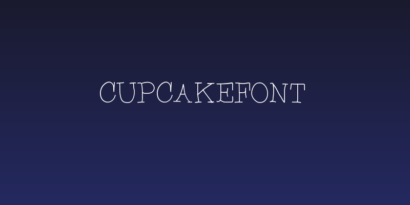 CupcakeFont Social Header