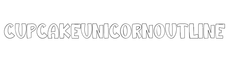 CupcakeUnicornOutline  Descarca Fonturi Gratis