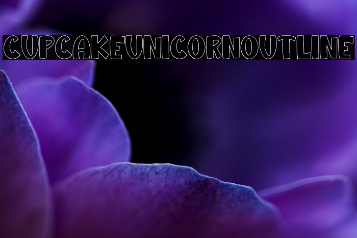 CupcakeUnicornOutline Example 2