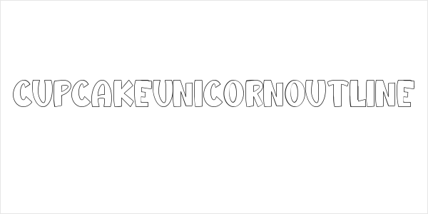 CupcakeUnicornOutline Logo
