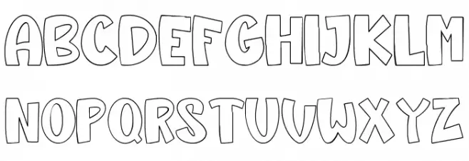 CupcakeUnicornOutline Fuentes MINÚSCULAS