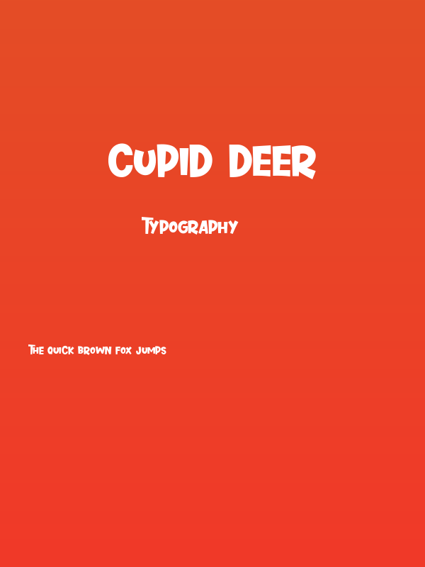 Cupid Deer Poster