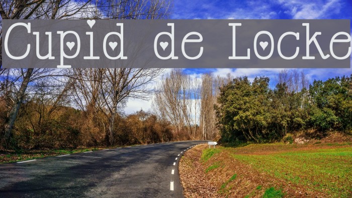 Cupid de Locke Font examples