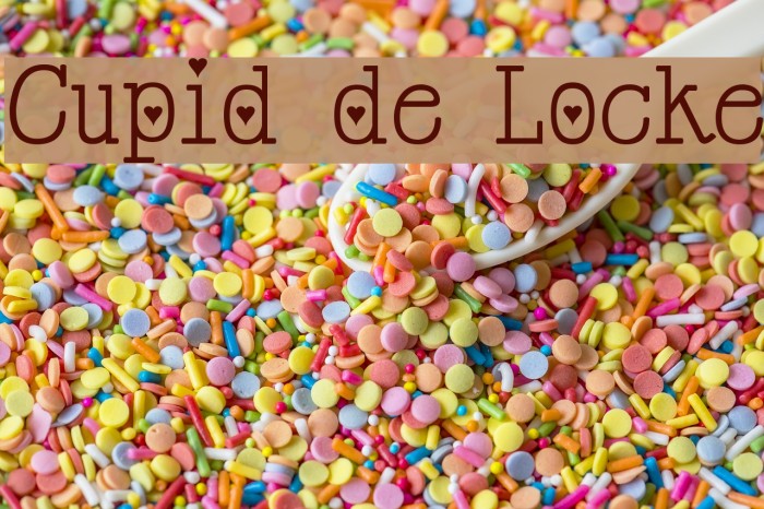 Cupid de Locke Font examples