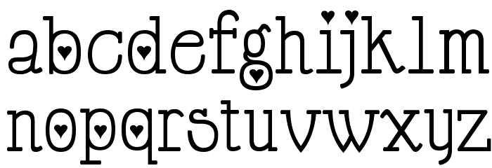 Cupid de Locke Font LOWERCASE