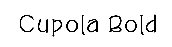 Cupola Bold Font