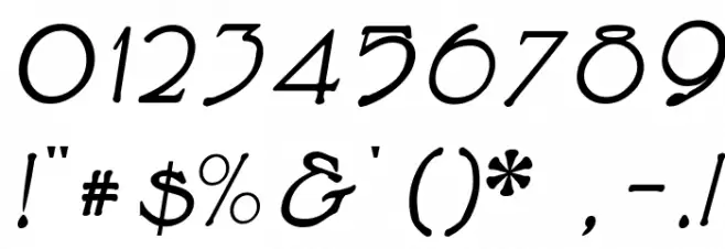 Cupola BoldItalic Font OTHER CHARS