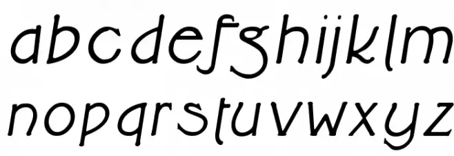 Cupola BoldItalic फ़ॉन्ट लोअरकेस