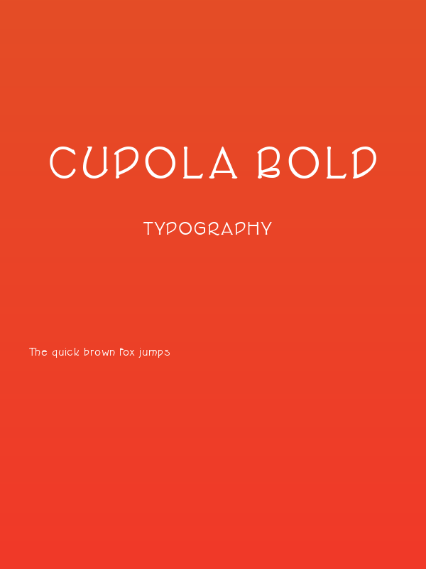 Cupola Bold Poster