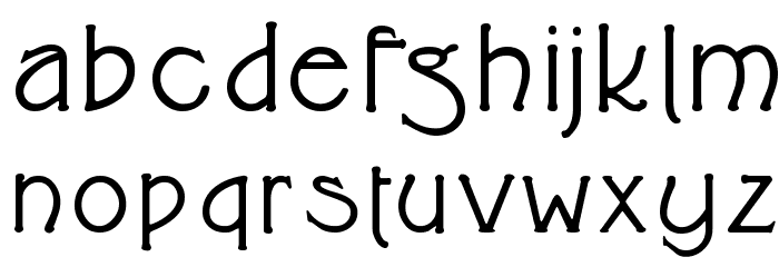 Cupola Bold Font LOWERCASE