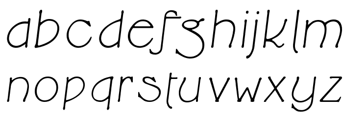 Cupola Italic Font LOWERCASE