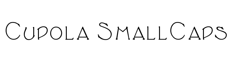 Cupola SmallCaps  font caratteri gratis