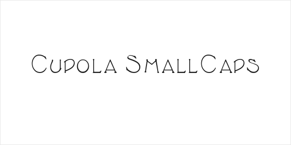 Cupola SmallCaps Logo