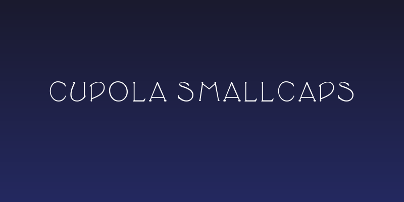 Cupola SmallCaps Social Header