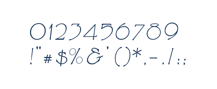 CupolaUnicode LightItalic Other Characters