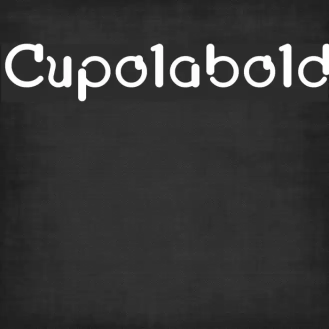 Cupolabold Font examples