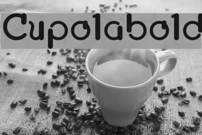 Cupolabold Font examples