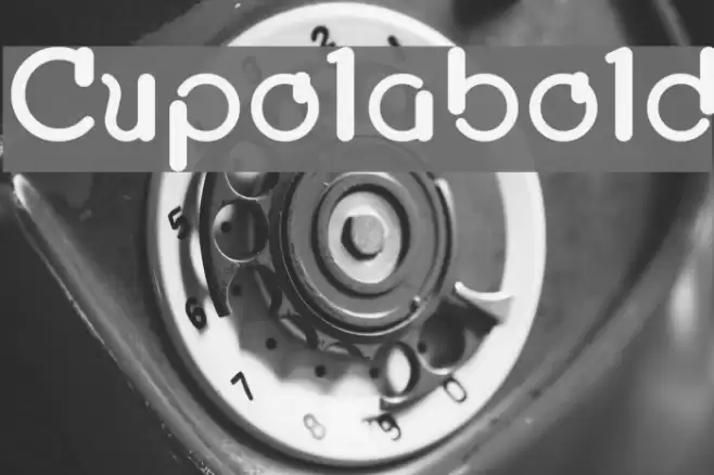 Cupolabold Font examples
