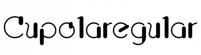 Cupolaregular  font caratteri gratis