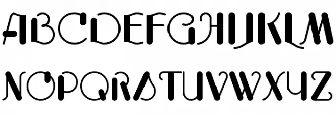 Cupolaregular Font UPPERCASE