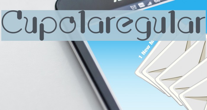Cupolaregular Font examples