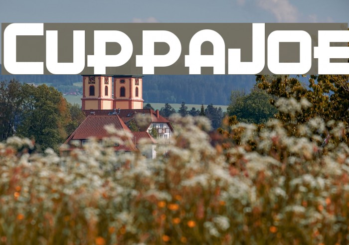 CuppaJoe Font examples