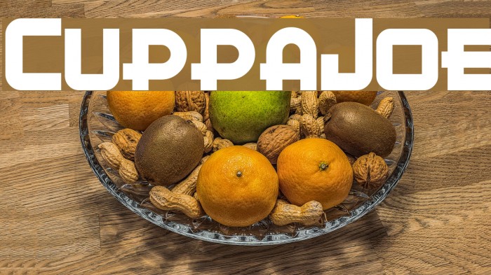 CuppaJoe Font examples