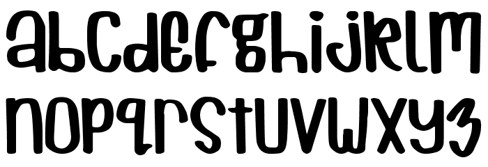 Cuppycake Font LOWERCASE