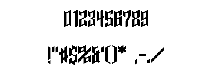 Cupra Regular Font OTHER CHARS