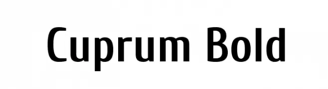 Cuprum Bold  Frei Schriftart Herunterladen