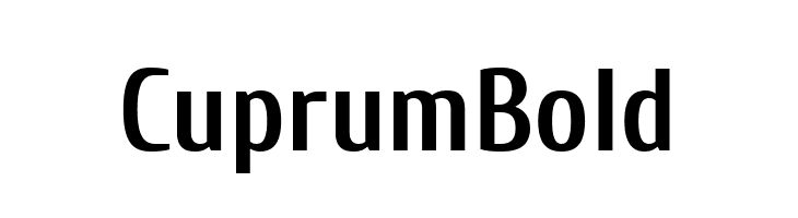 Cuprum Bold  font caratteri gratis