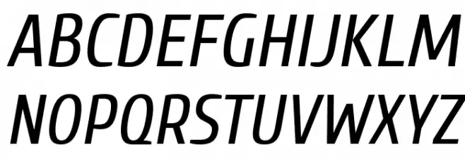 Cuprum Italic Font Litere mari