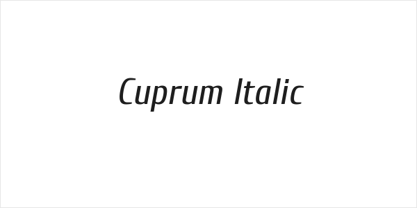 Cuprum Italic Logo