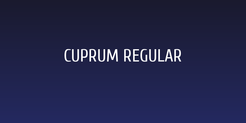 Cuprum Regular Social Header