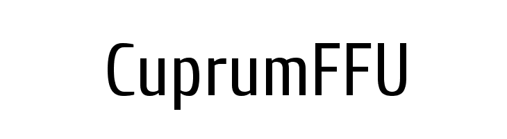 CuprumFFU  フリーフォントのダウンロード