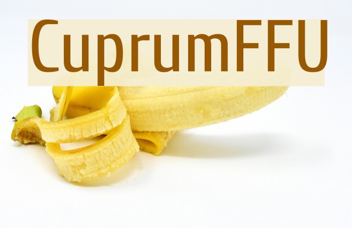 CuprumFFU Font examples