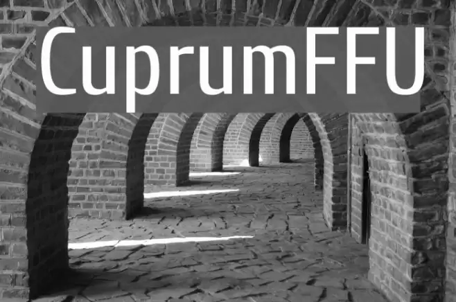 CuprumFFU Font examples