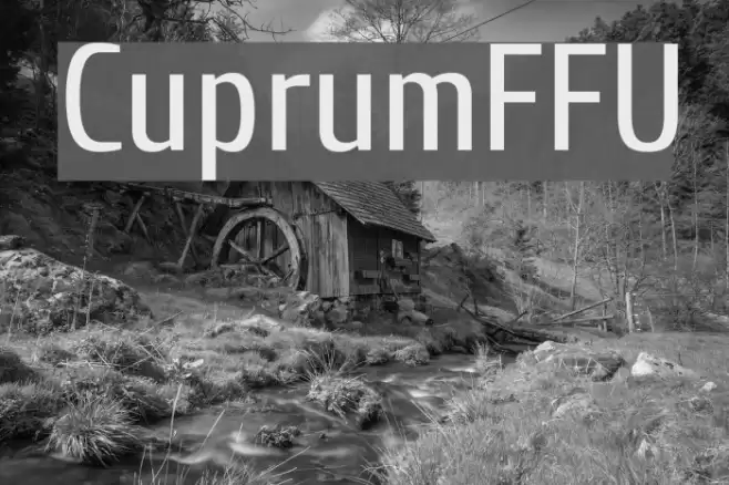 CuprumFFU Font examples
