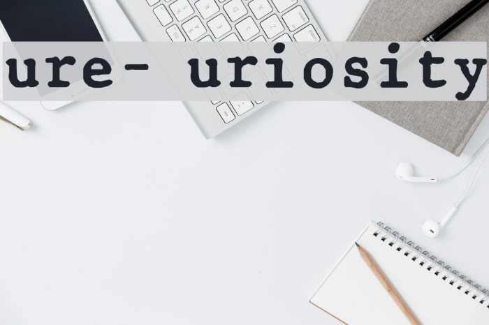 Cure- Curiosity Font examples