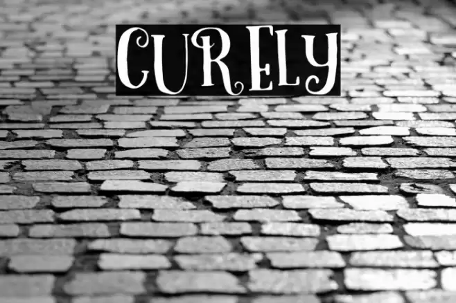 Curely Font examples