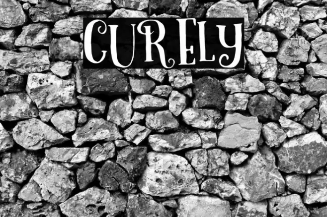 Curely Font examples