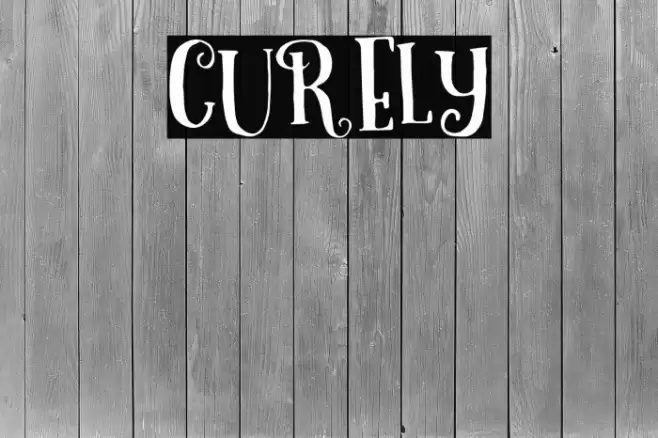 Curely Font examples