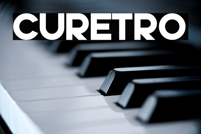 Curetro Font examples
