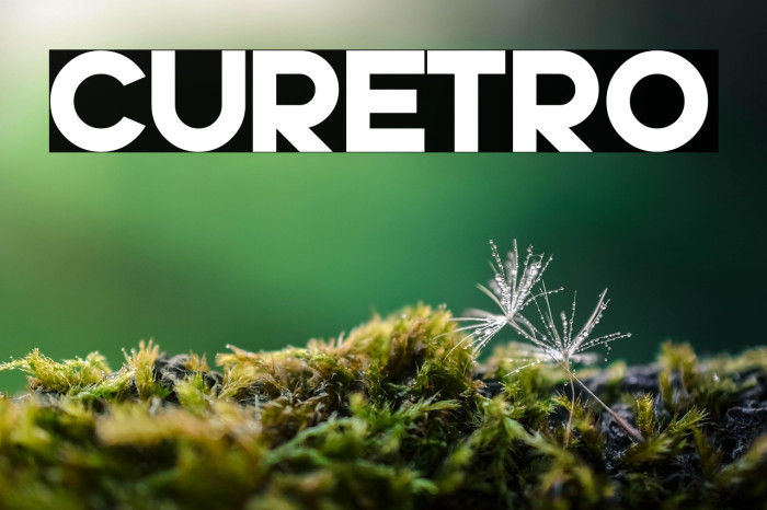 Curetro Font examples