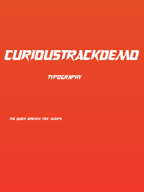 CuriousTrackDemo Poster