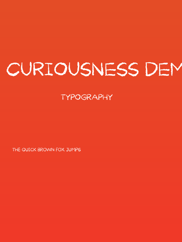 Curiousness DEMO Regular Poster