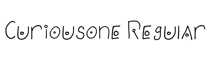 Curiousone Regular  font caratteri gratis